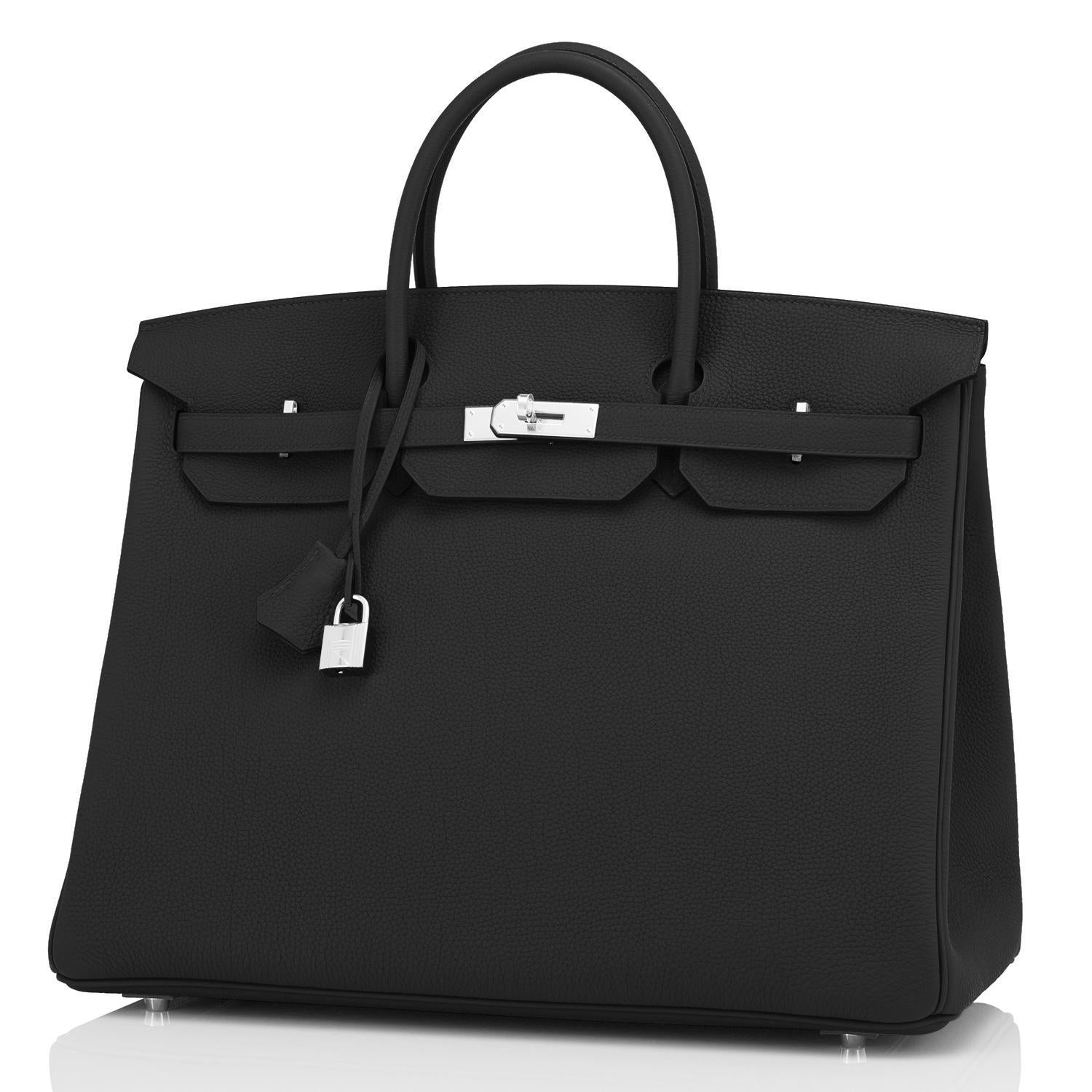 Hermes Birkin 40cm Black Togo Palladium Hardware Bag Z Stamp, 2021 ULTRA RARE In New Condition In New York, NY