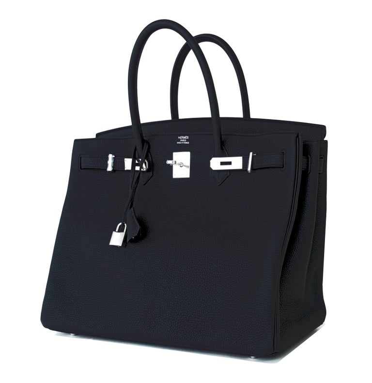 Hermes Birkin 40cm Black Togo Palladium Hardware Birkin Bag D Stamp, 2019 For Sale at 1stdibs