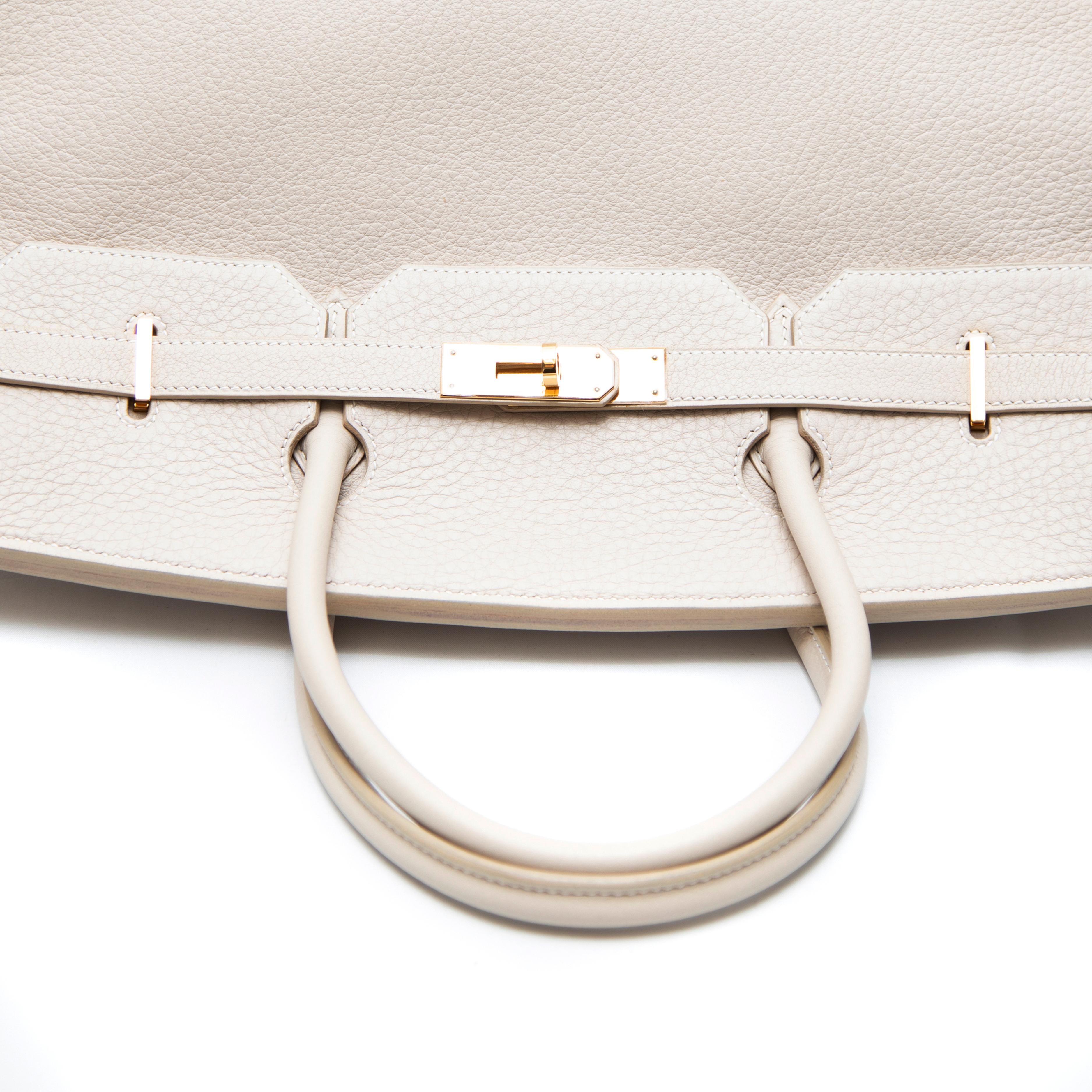 Hermès Birkin 40CM in pelle delle Ardenne con finiture dorate in vendita 8