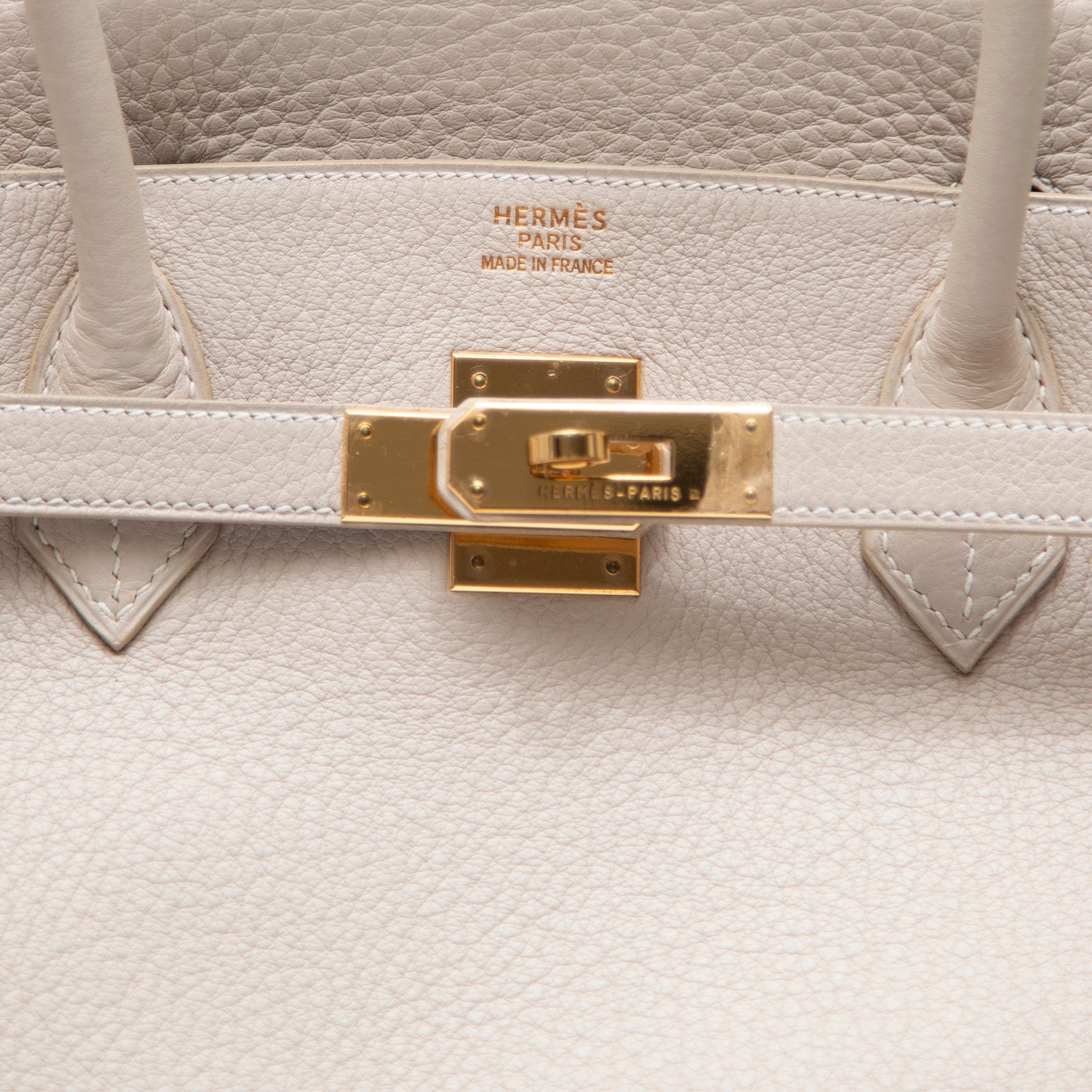 Hermès Birkin 40CM in pelle delle Ardenne con finiture dorate in vendita 1