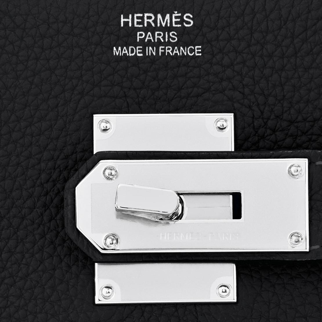Hermes Birkin 40cm HAC Black Togo Palladium Bag Z Stamp, 2021 ULTRA RARE 2
