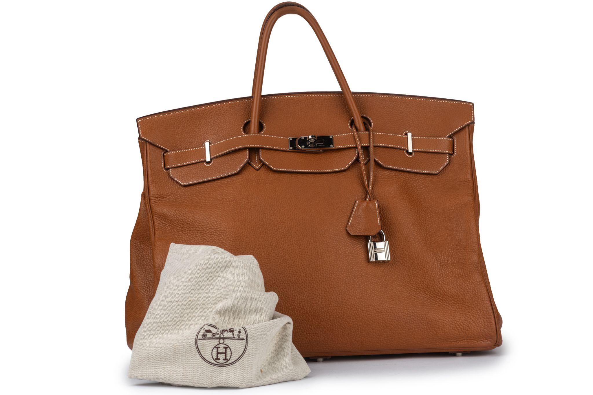 Hermès Birkin 50 Oro Palladio Unisex 12