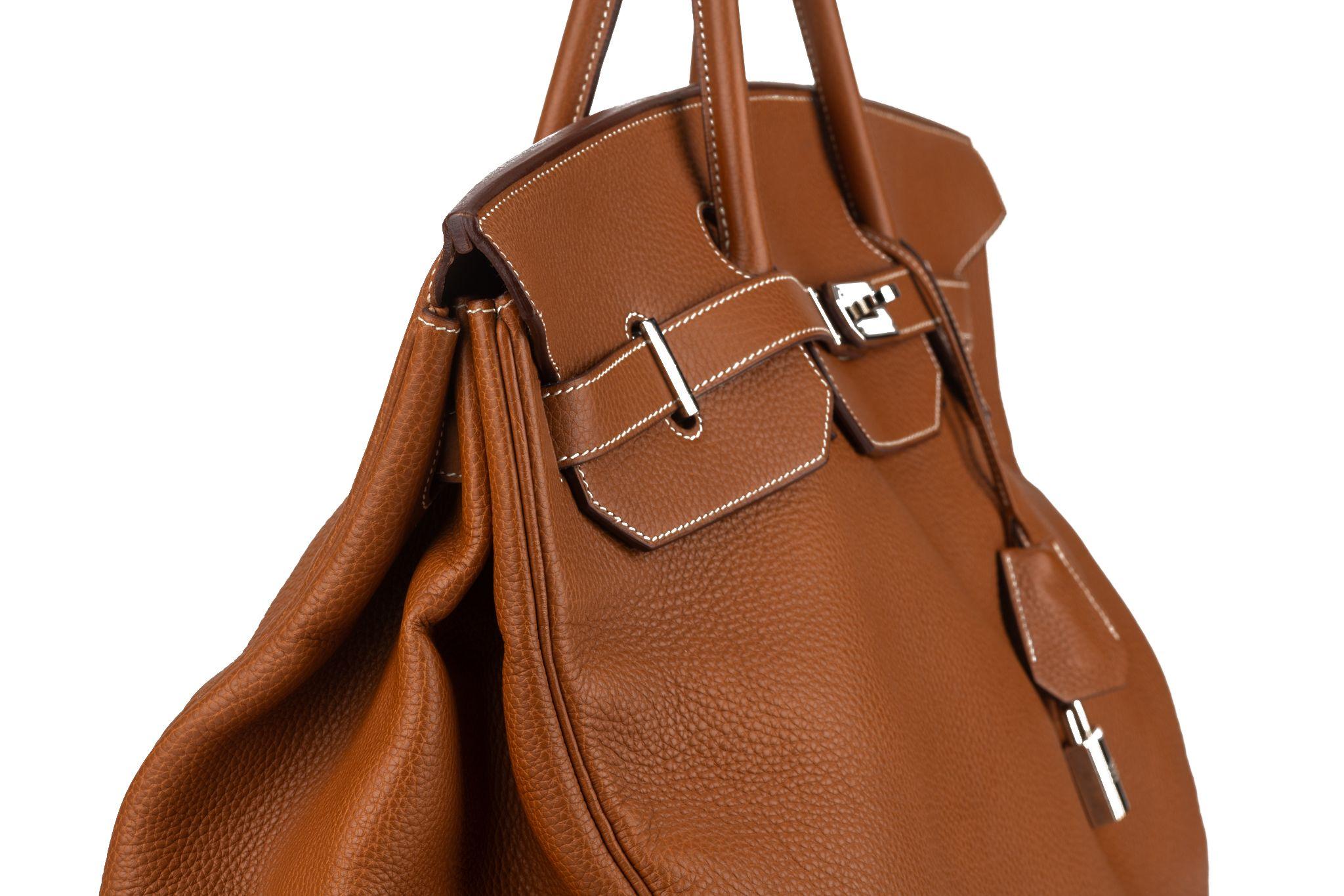 Hermès Birkin 50 Oro Palladio Unisex 5