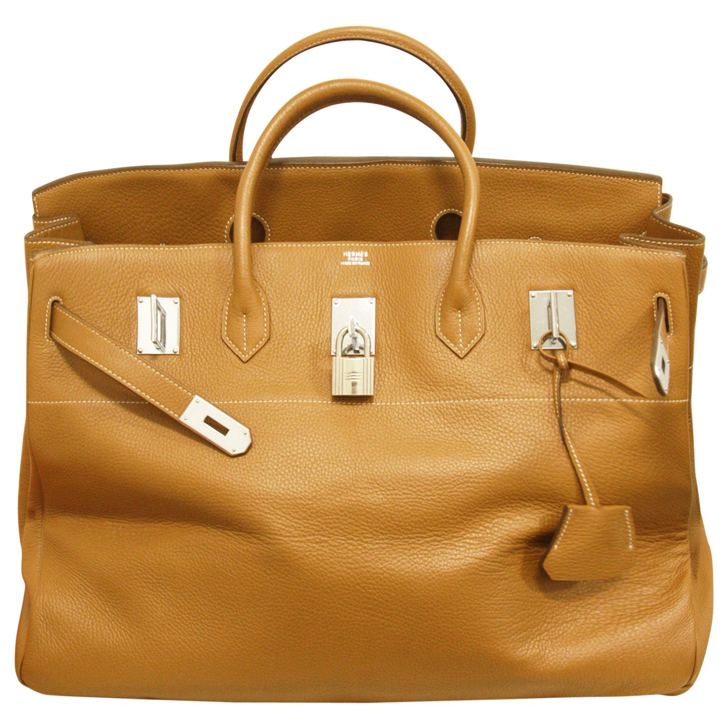 Hermès Birkin 50cm Brown Togo Leather Tote For Sale