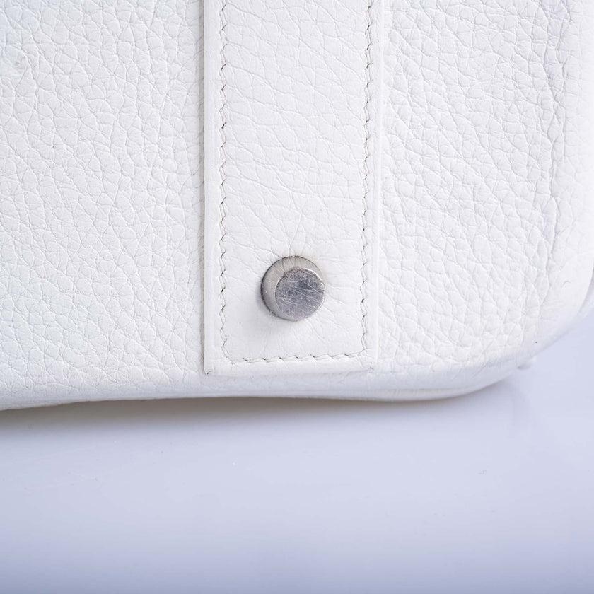 Hermès Birkin 55 White Togo Palladium Hardware Travel Bag For Sale 3