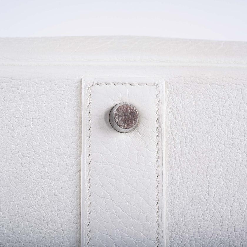 Hermès Birkin 55 White Togo Palladium Hardware Travel Bag For Sale 4