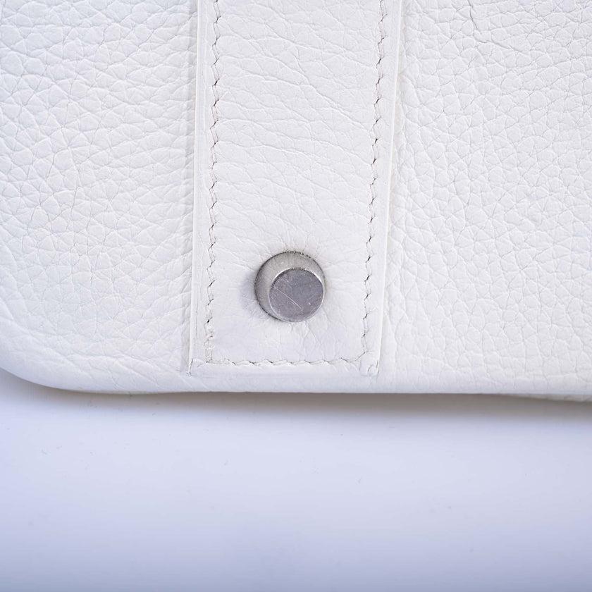 Hermès Birkin 55 White Togo Palladium Hardware Travel Bag For Sale 1