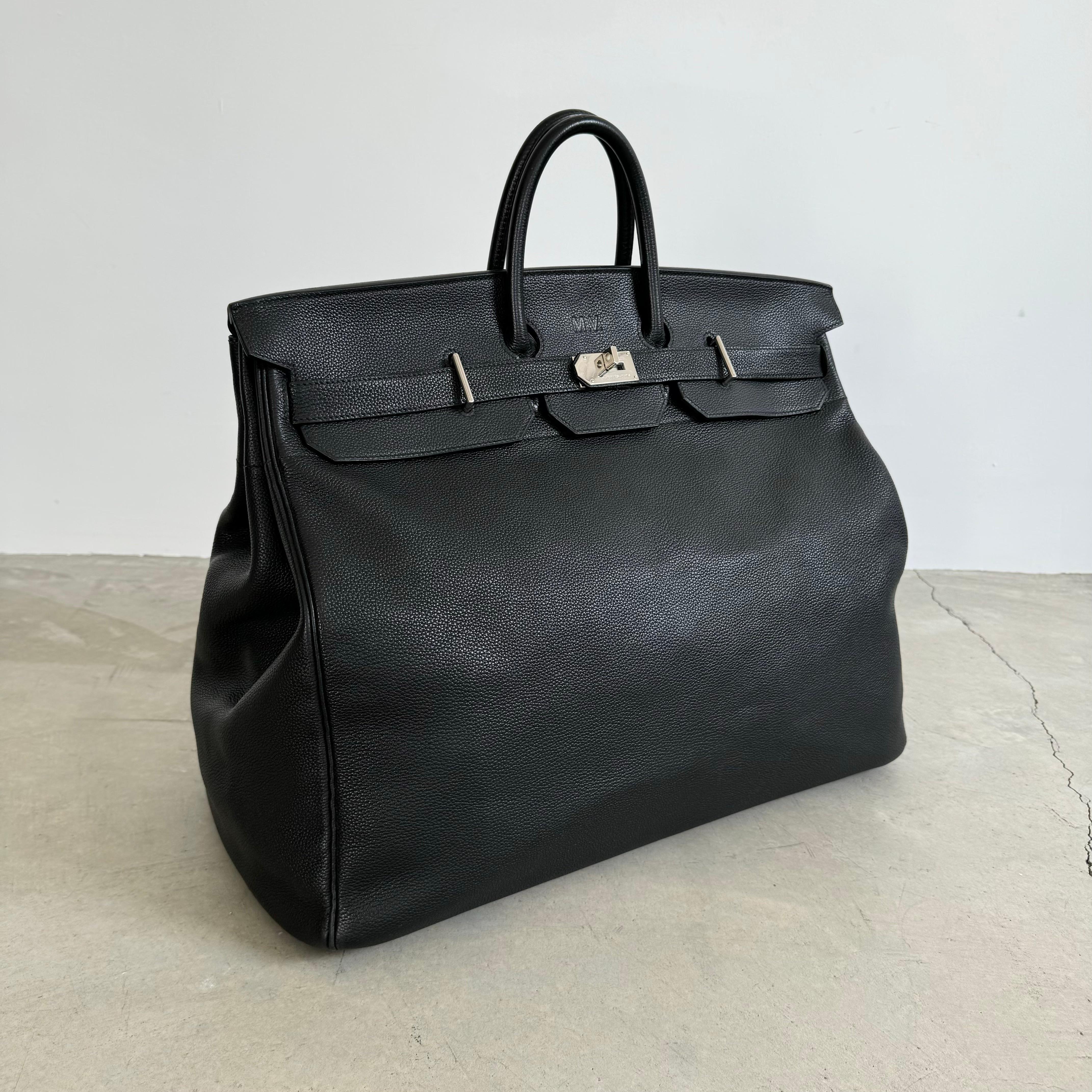 Black Hermes Birkin 55cm HAC For Sale