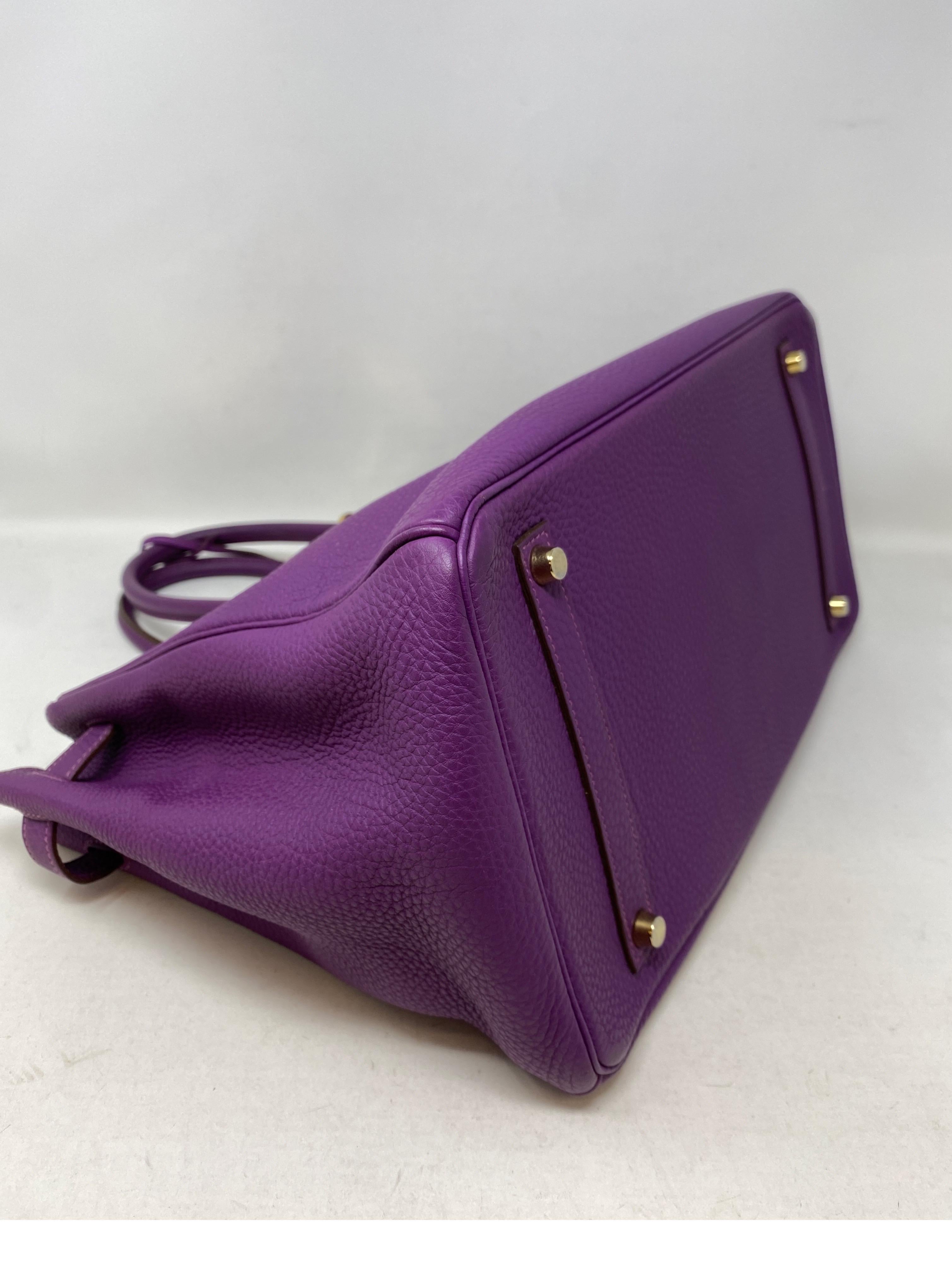 Hermes Birkin Anemone 35 Bag In Good Condition In Athens, GA