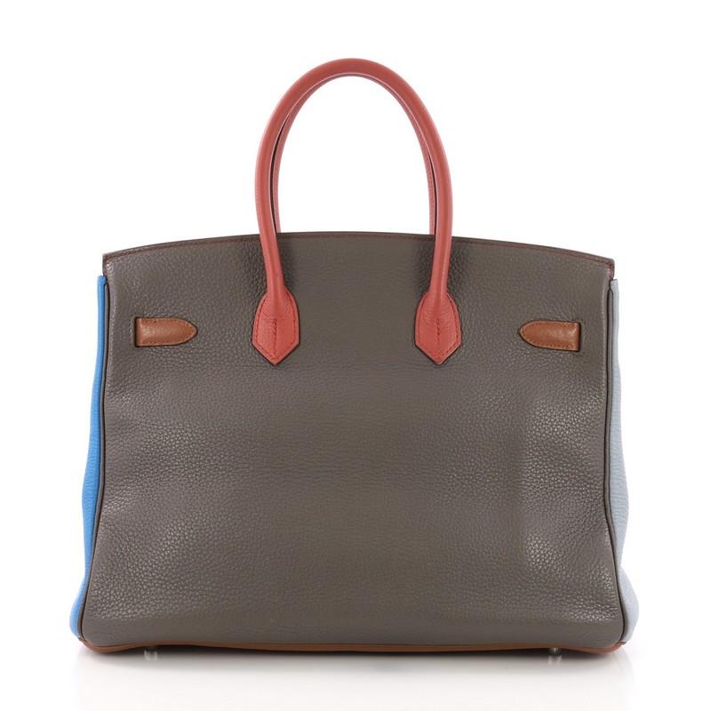 Hermes Birkin Arlequin 35 im Zustand „Gut“ in NY, NY