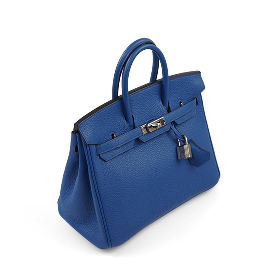 HERMES Birkin Bag  25 Togo Royal Blue 7