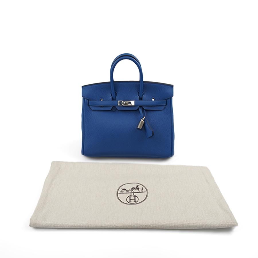 HERMES Birkin Bag  25 Togo Royal Blue 12