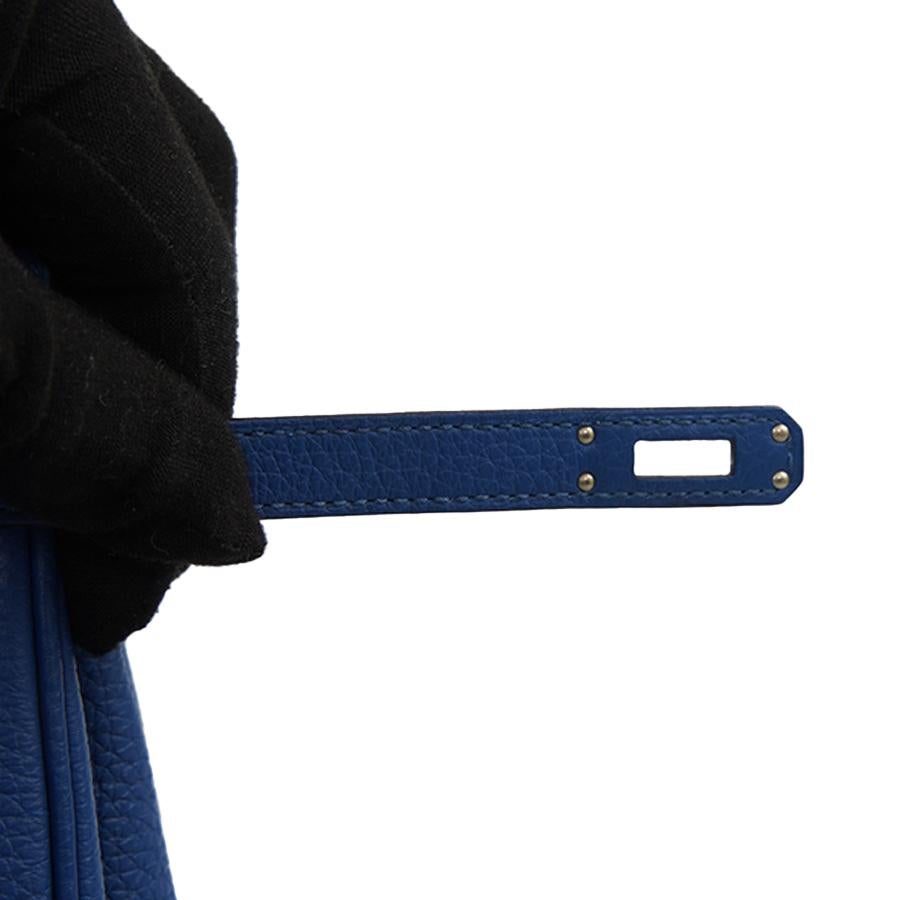 HERMES Birkin Bag  25 Togo Royal Blue 13