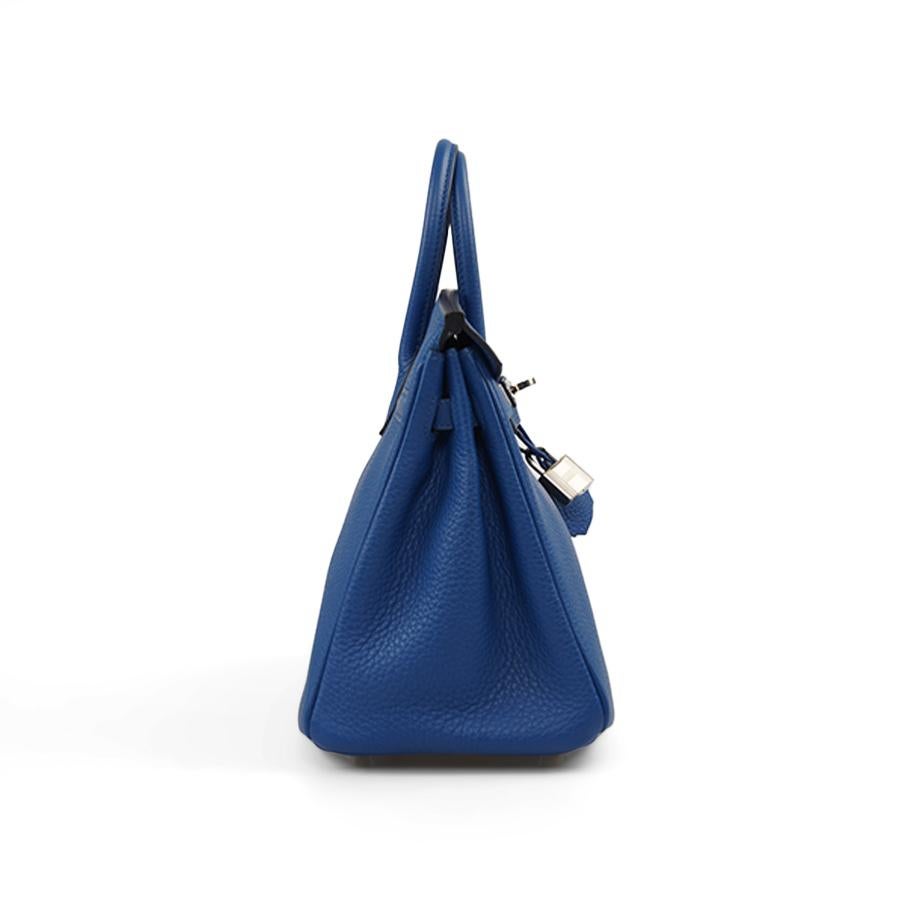 HERMES Birkin Bag  25 Togo Royal Blue 14