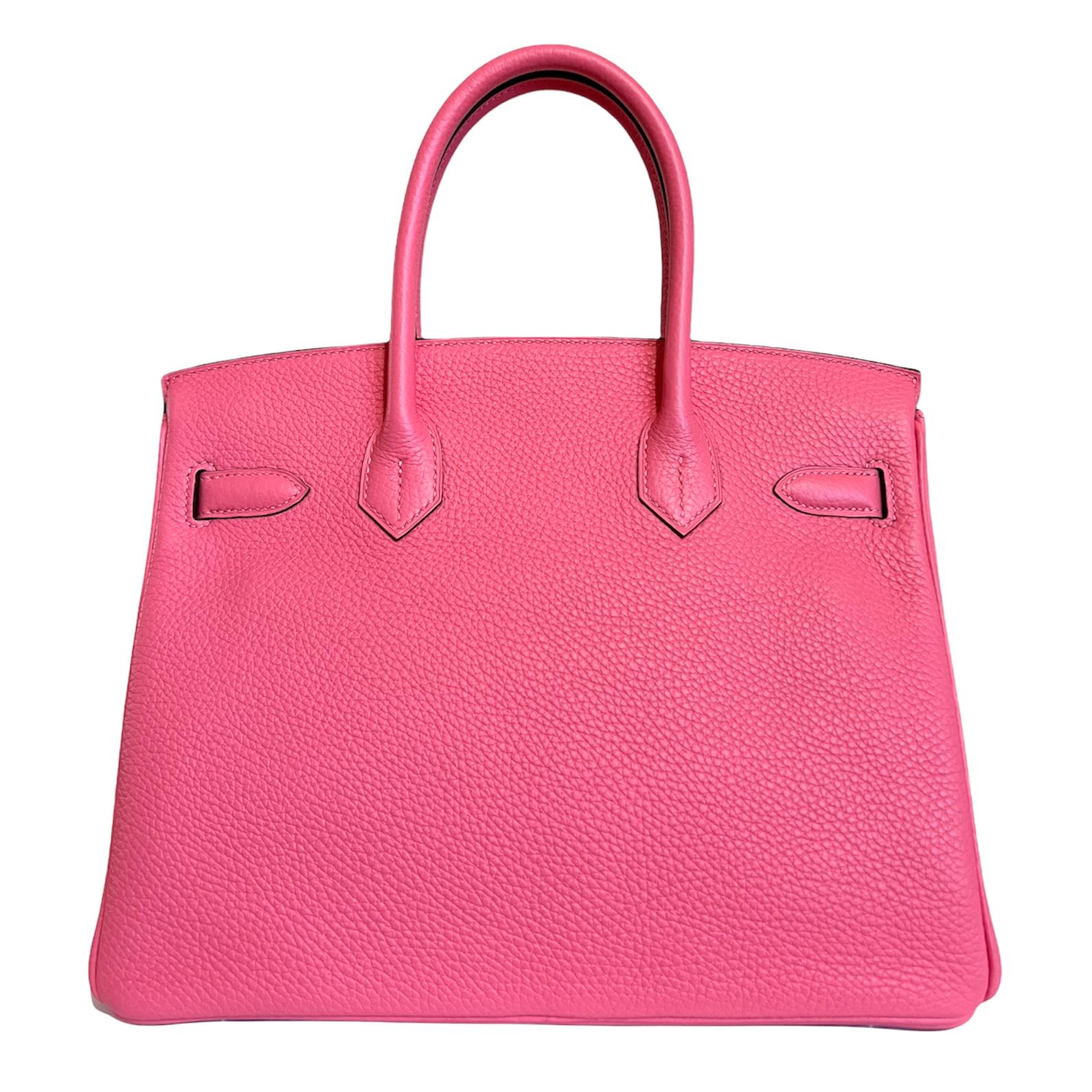 Women's or Men's Hermès Birkin Bag 30 Rose Azalee Azalea Pink Leather Palladium Hardware 2020