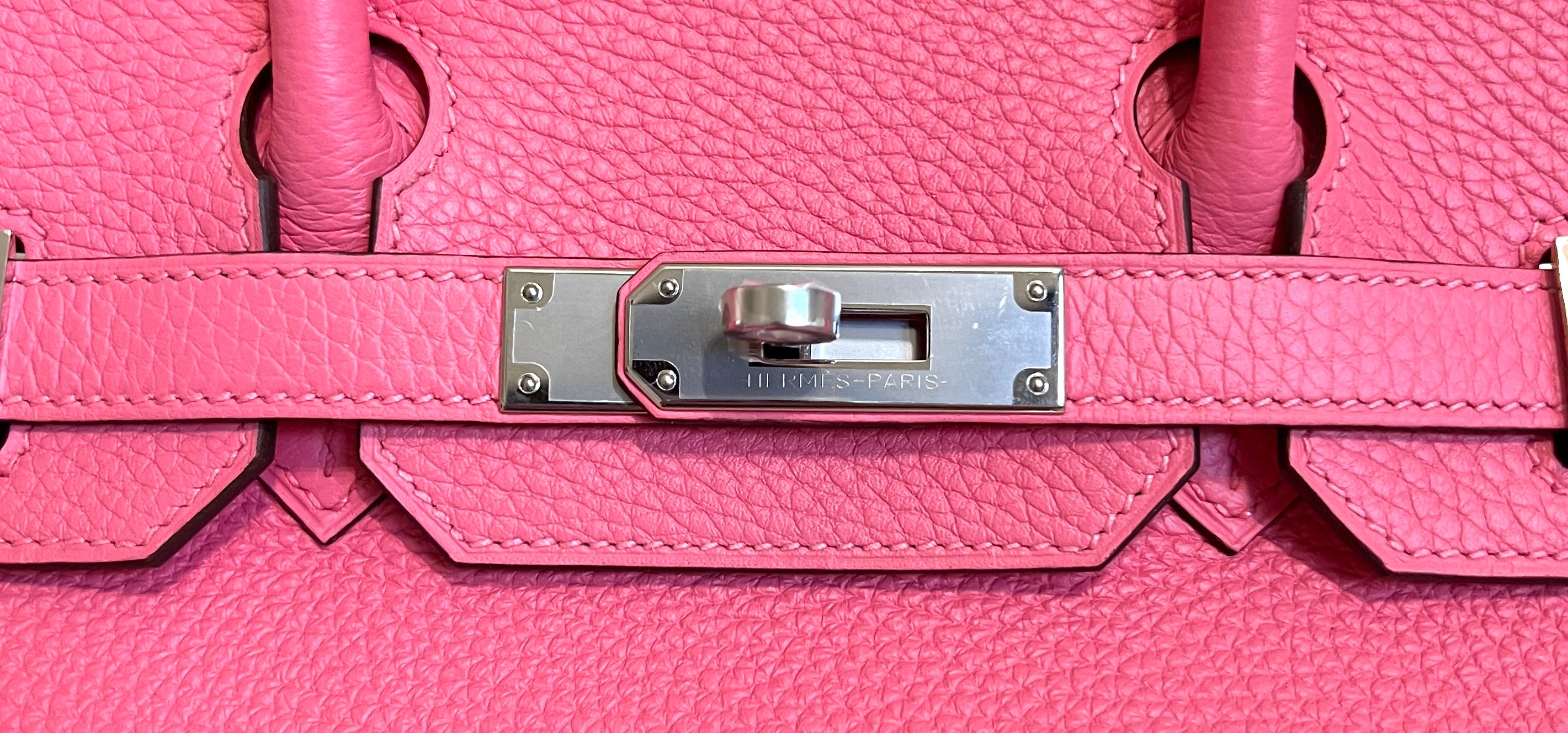 Hermès Birkin Bag 30 Rose Azalee Azalea Pink Leather Palladium Hardware 2020 1