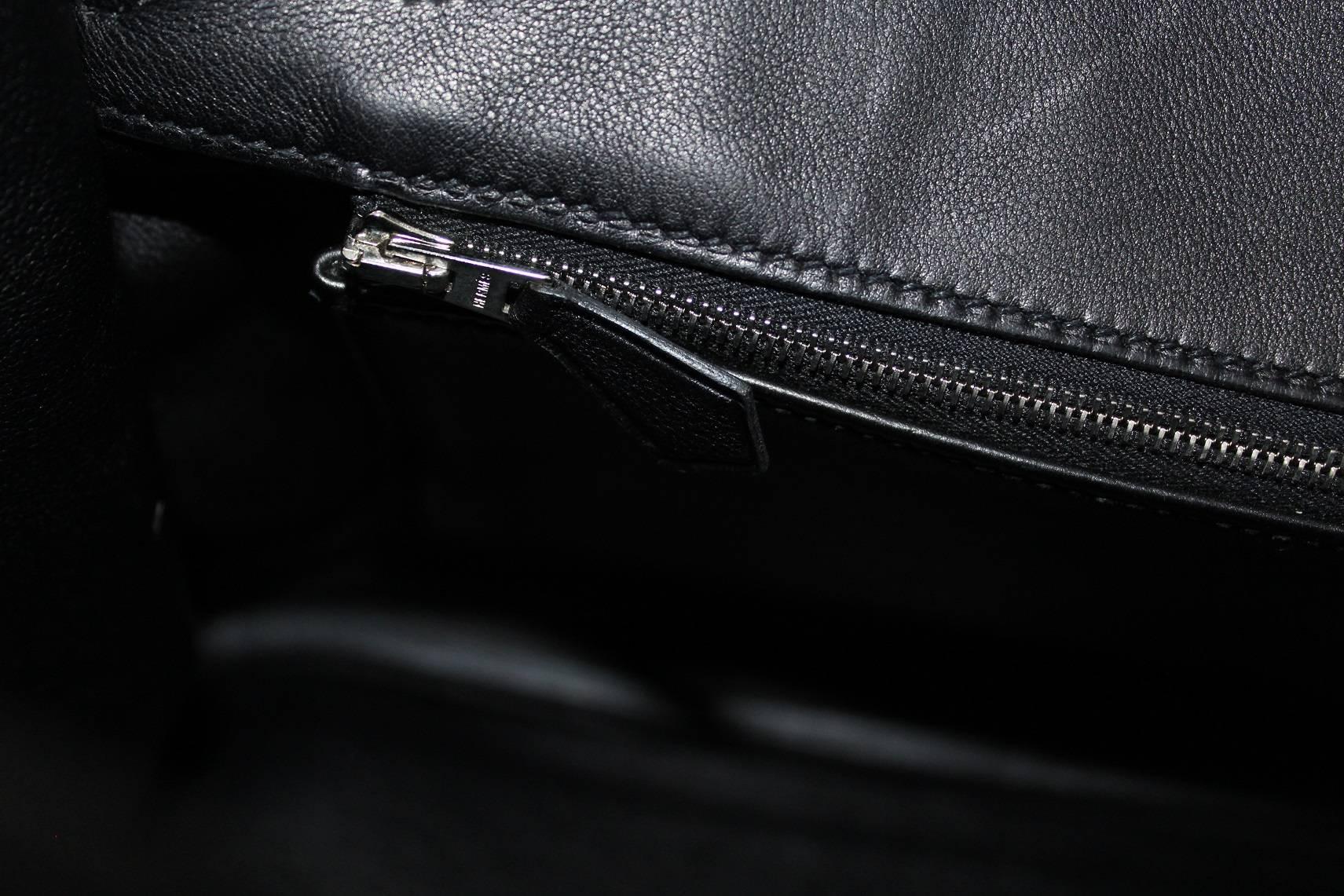 Hermes Birkin Bag 30cm Black Swift Leather 2010 4