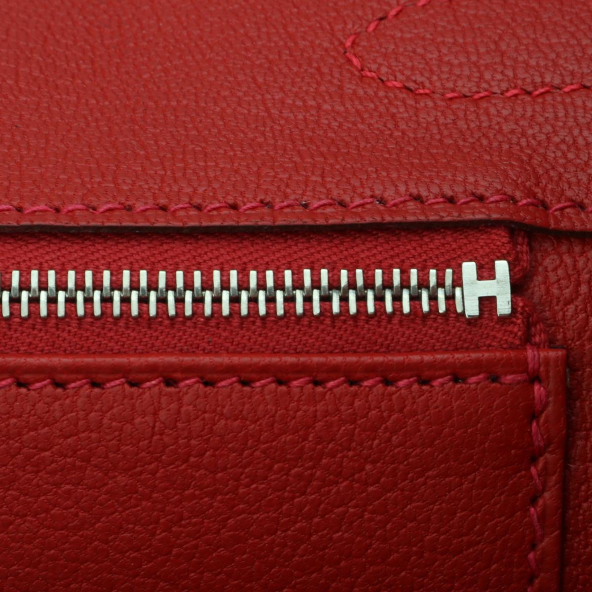 Hermès Birkin Bag 30cm Rouge Casaque Togo Leather with Palladium Hardware 2013 For Sale 13