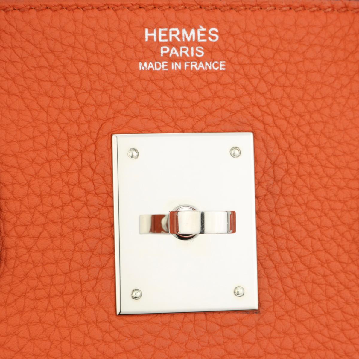 Hermès Birkin Bag 30cm Terre Battue Togo Leather with Palladium Hardware 2016 For Sale 6