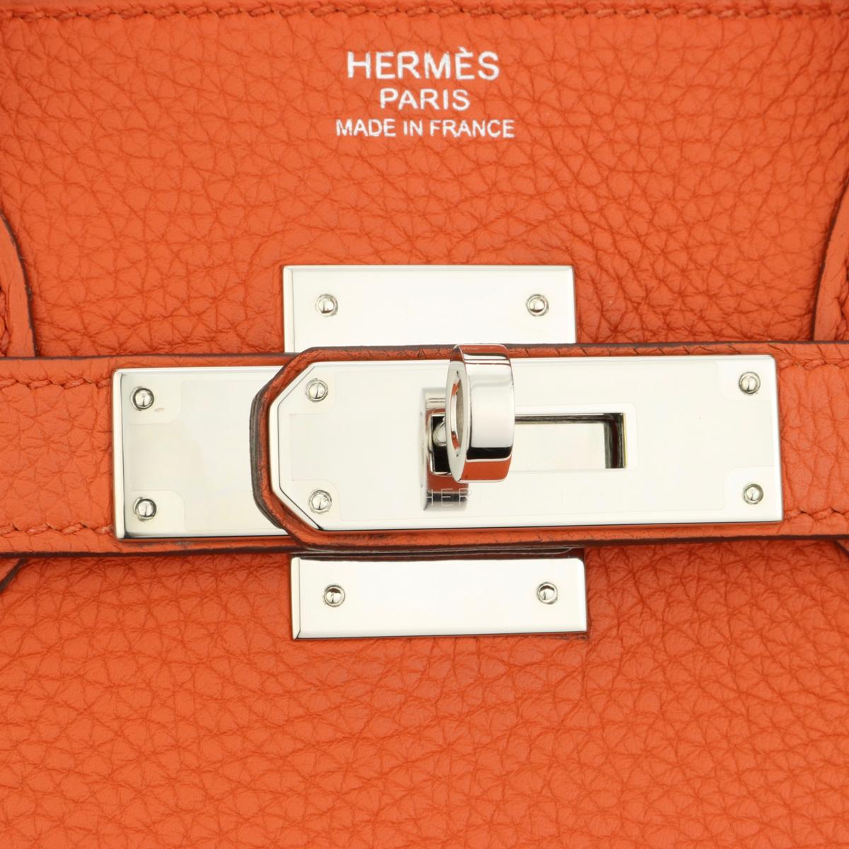 Hermès Birkin Bag 30cm Terre Battue Togo Leather with Palladium Hardware 2016 For Sale 7