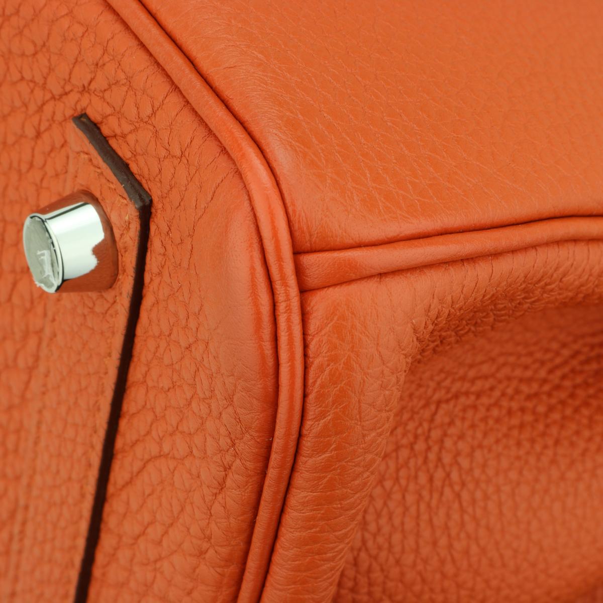 Hermès Birkin Bag 30cm Terre Battue Togo Leather with Palladium Hardware 2016 For Sale 3