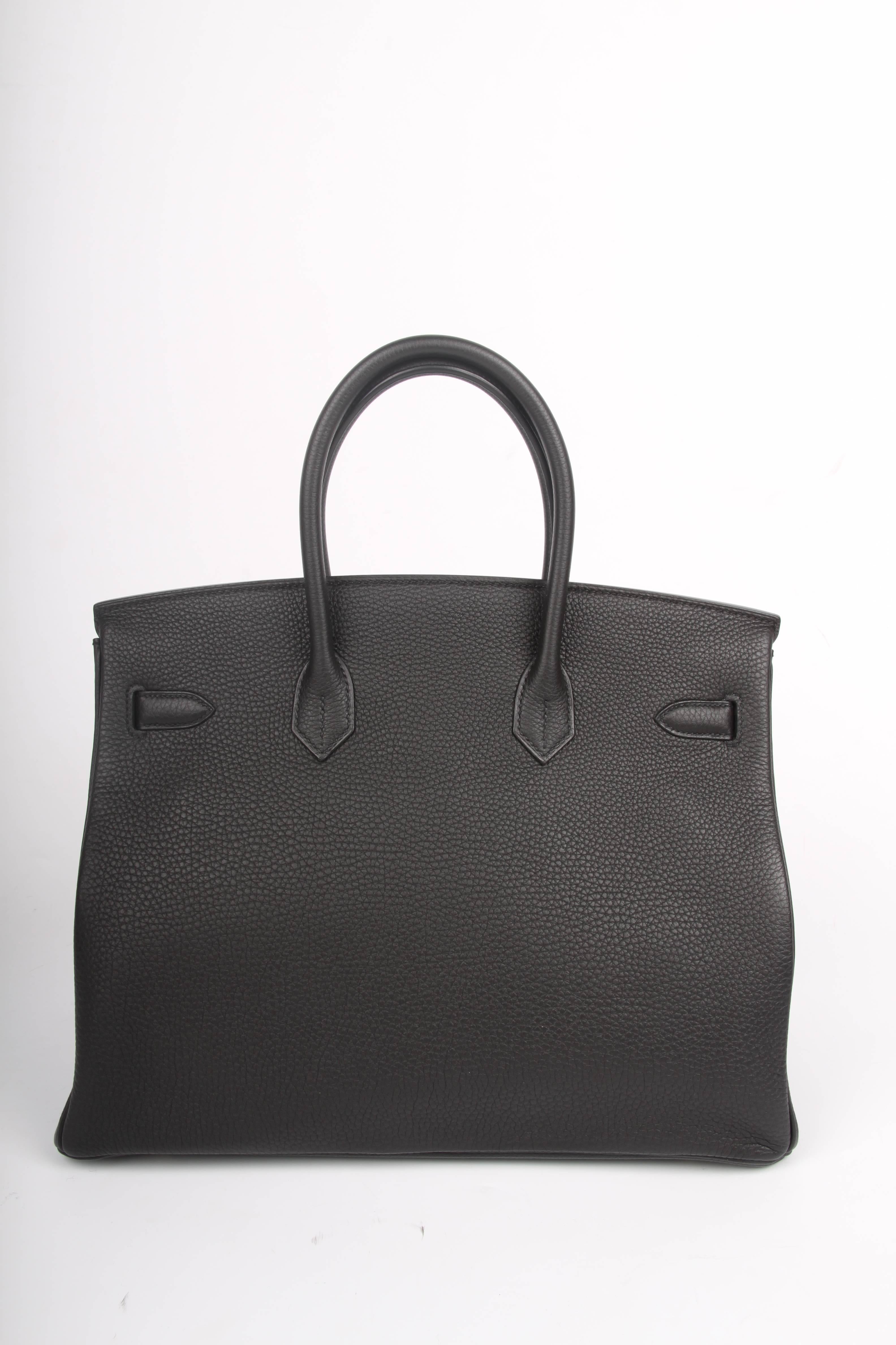   Hermes Birkin Bag 35 Togo Noir - goldtone hardware   1