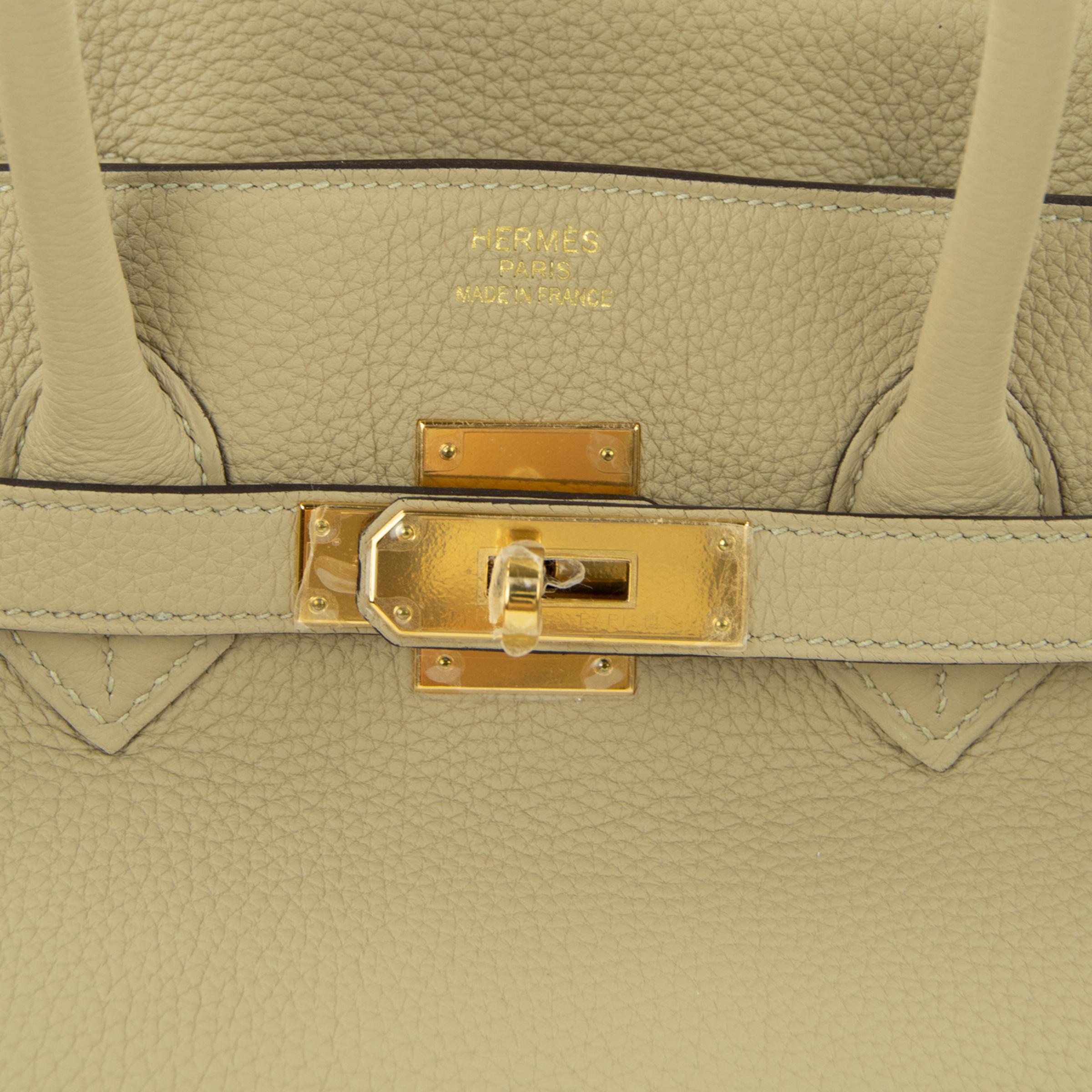Hermes Birkin Bag 35cm Argile Togo GHW For Sale 5