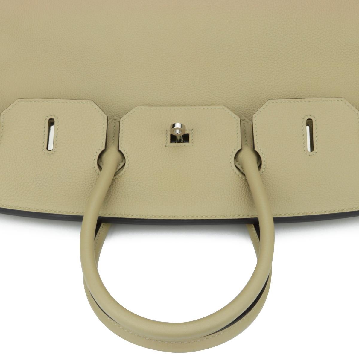 Hermès Birkin Bag 35cm Tasche Trench Togo Leder mit Palladium Hardware Stempel X 9