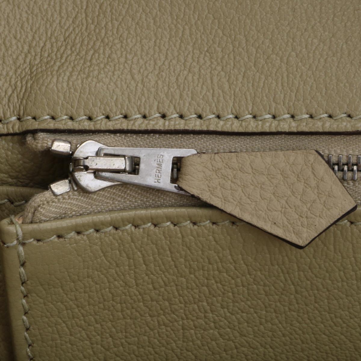Hermès Birkin Bag 35cm Tasche Trench Togo Leder mit Palladium Hardware Stempel X 11