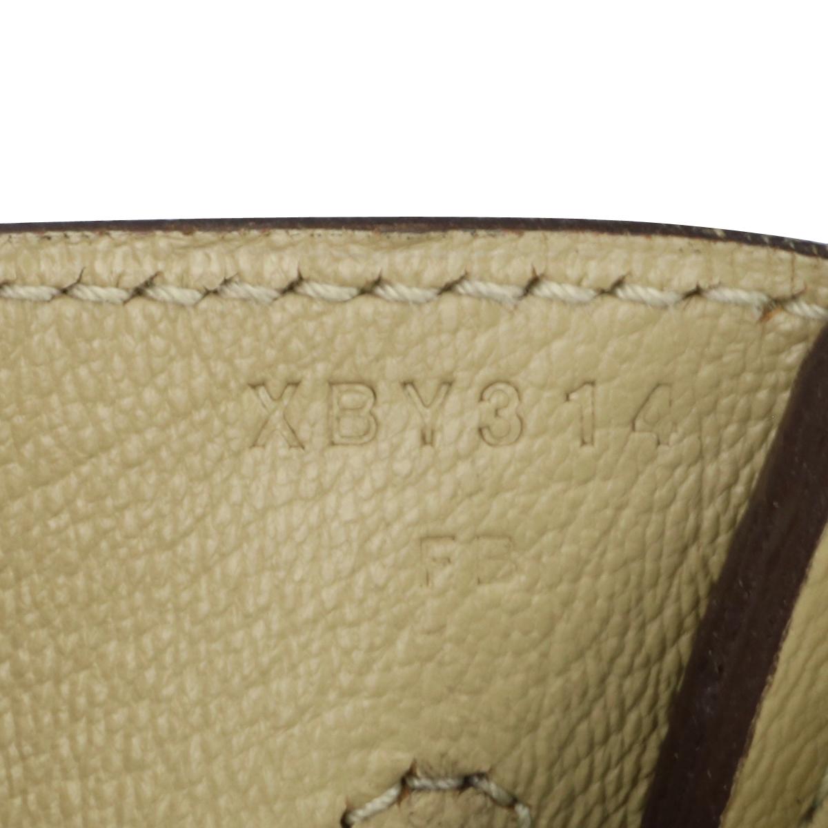 Hermès Birkin Bag 35cm Tasche Trench Togo Leder mit Palladium Hardware Stempel X 13