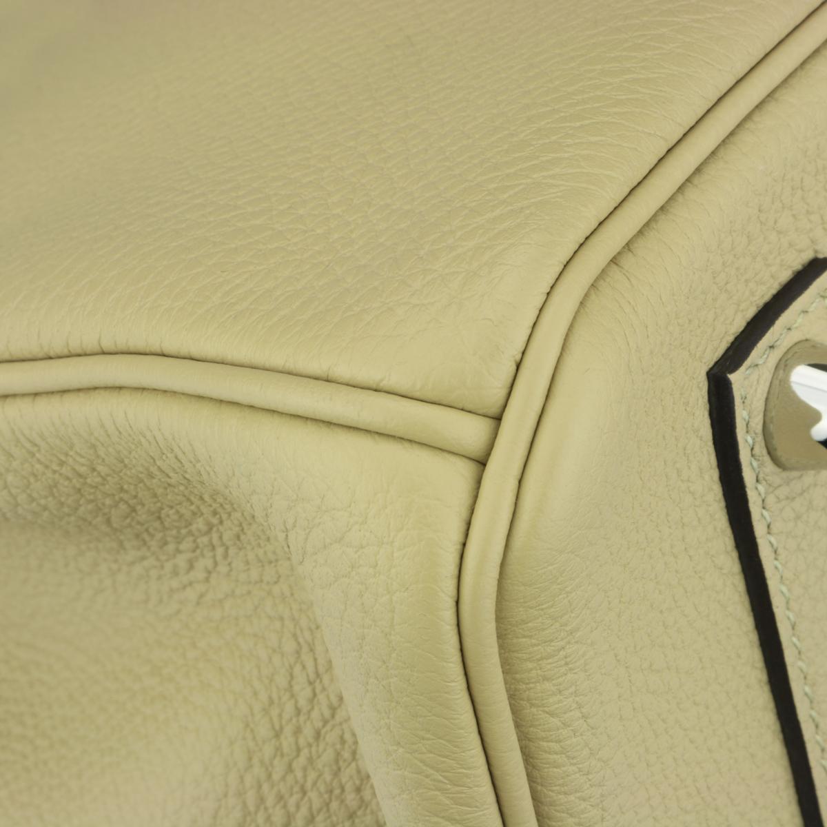 Hermès Birkin Bag 35cm Tasche Trench Togo Leder mit Palladium Hardware Stempel X 2