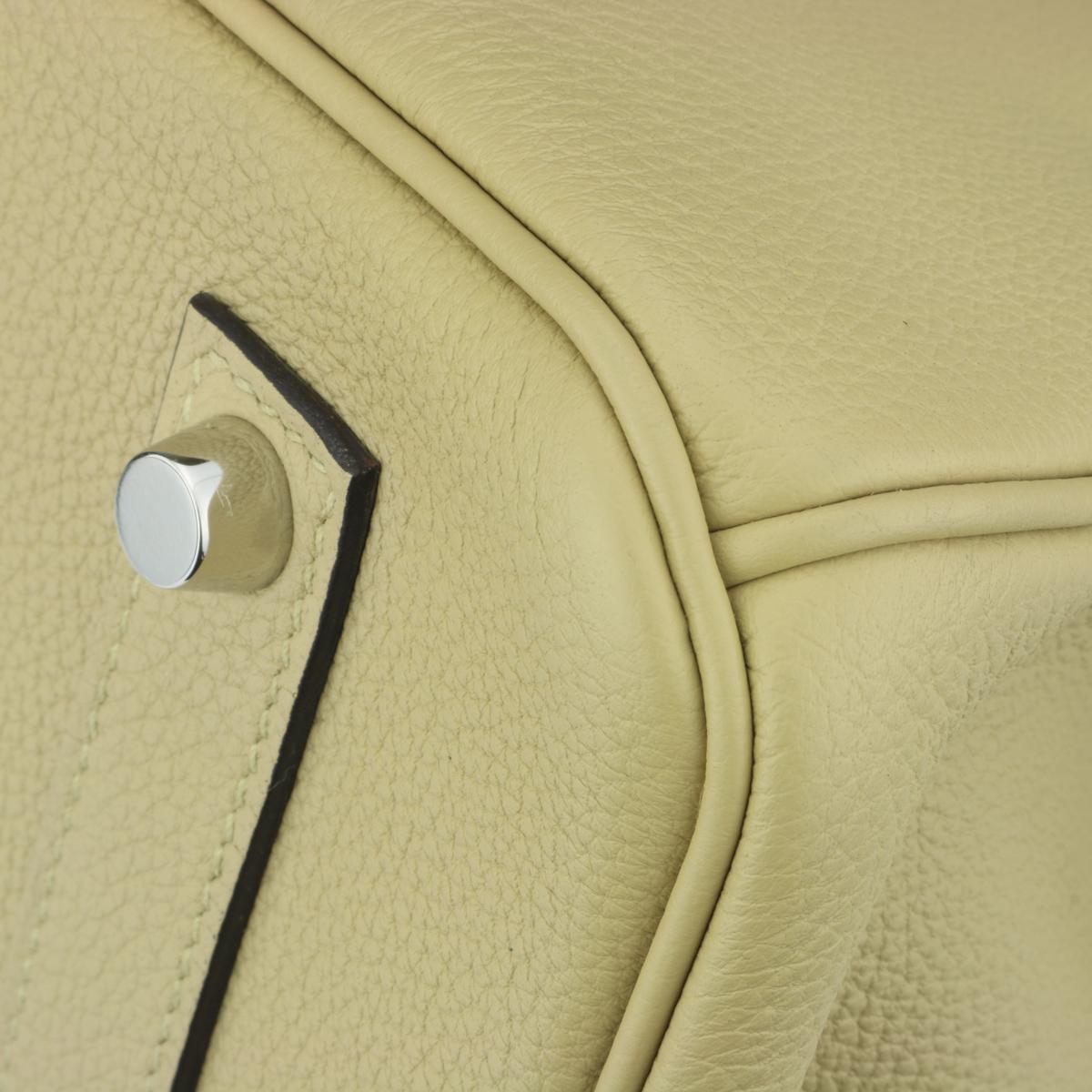 Hermès Birkin Bag 35cm Tasche Trench Togo Leder mit Palladium Hardware Stempel X 3