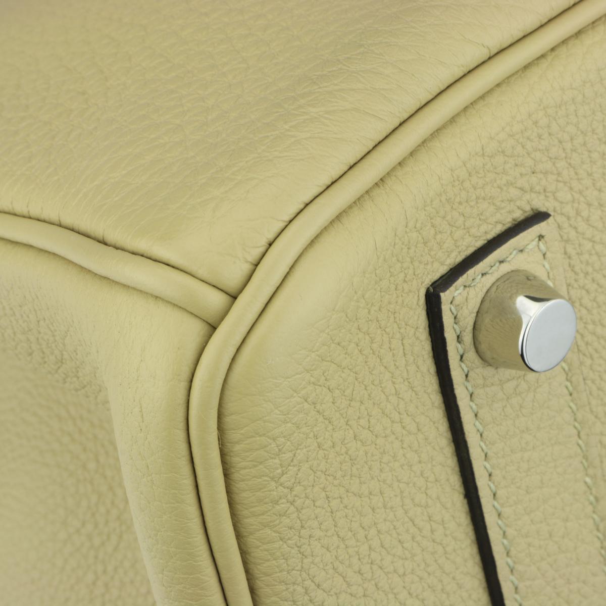 Hermès Birkin Bag 35cm Tasche Trench Togo Leder mit Palladium Hardware Stempel X 4
