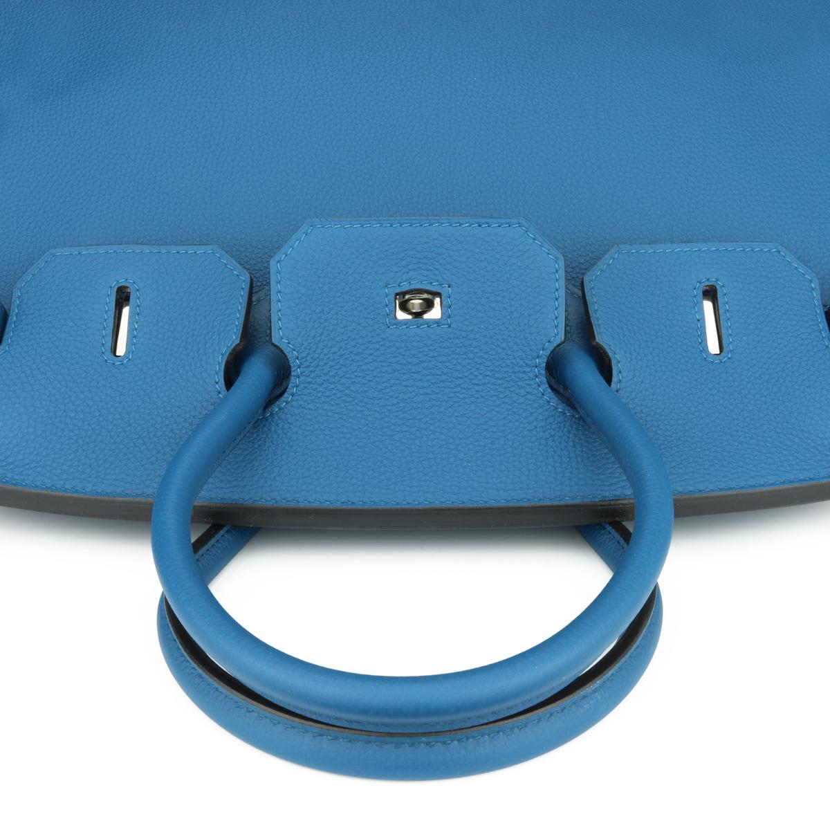Hermès Birkin Bag 35cm Bleu de Galice Togo Leather w/PHW 2013 8
