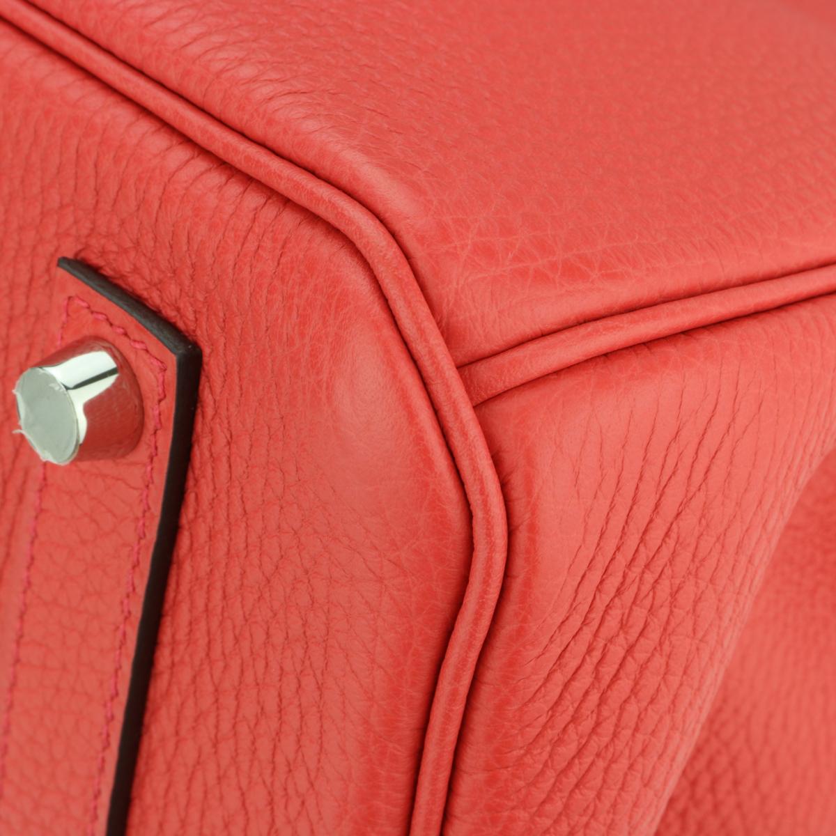 Hermès Birkin Bag 35cm Bougainvillier Taurillon Clemence Leather w/PHW 2017 For Sale 5