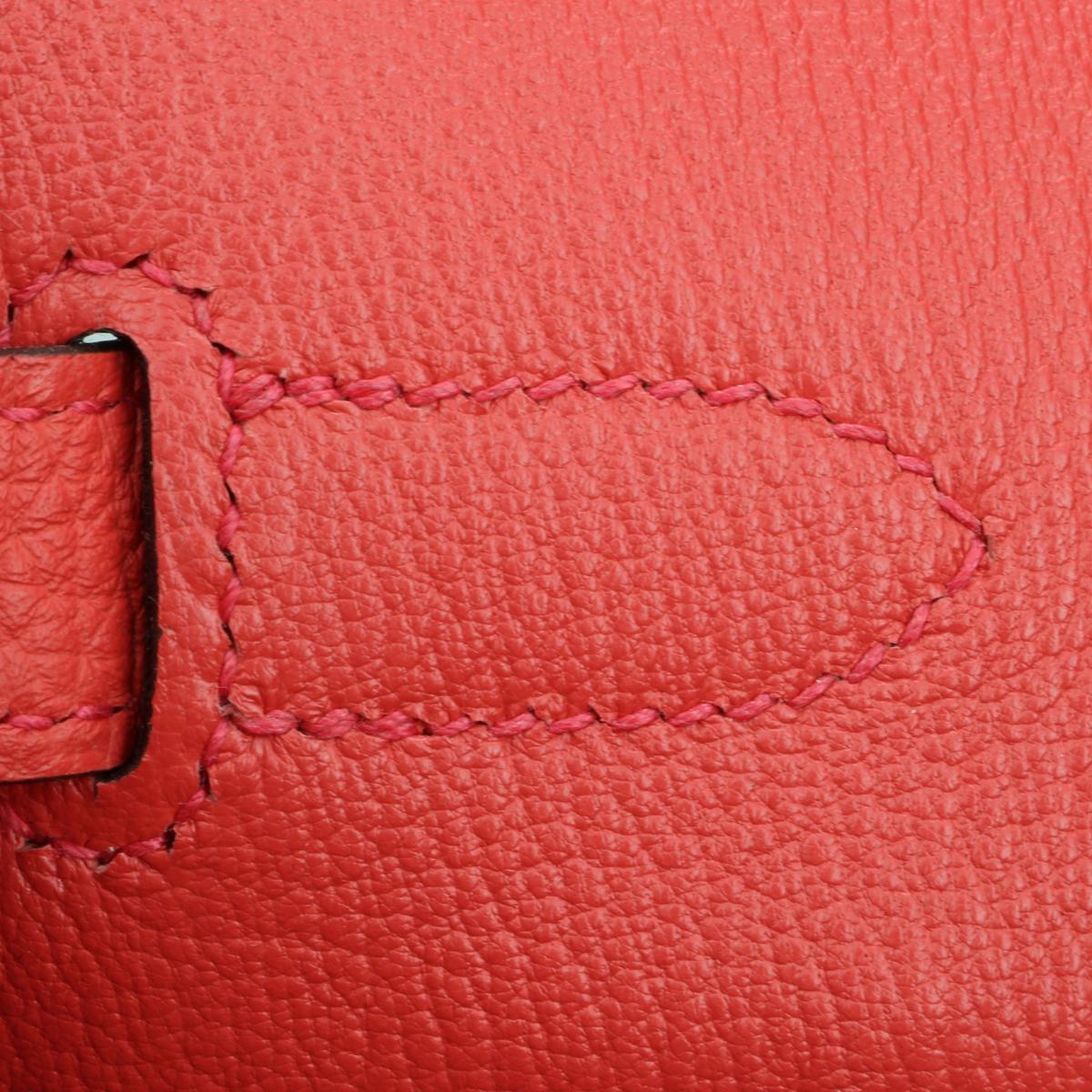 Hermès Birkin Bag 35cm Bougainvillier Taurillon Clemence Leather w/PHW 2017 For Sale 10