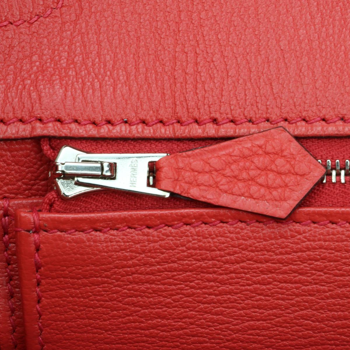 Hermès Birkin Bag 35cm Bougainvillier Taurillon Clemence Leather w/PHW 2017 12