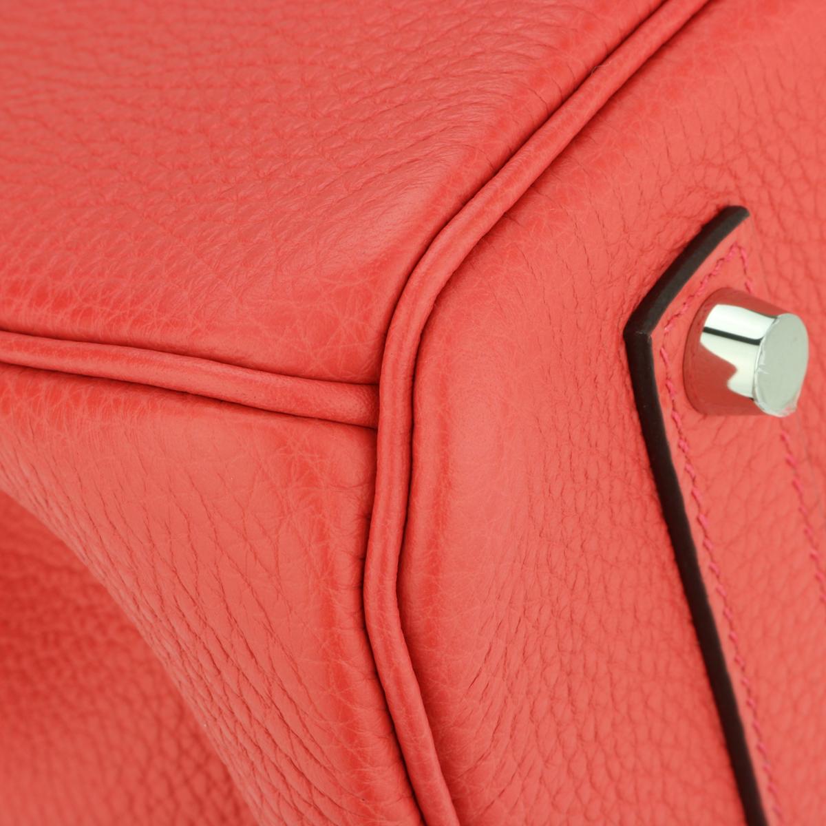 Hermès Birkin Bag 35cm Bougainvillier Taurillon Clemence Leather w/PHW 2017 For Sale 4