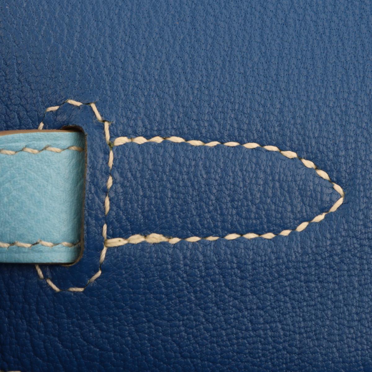 Hermès Birkin Bag 35cm Candy Collection Blue Celeste/Mykonos Epsom w/PHW 2012 7