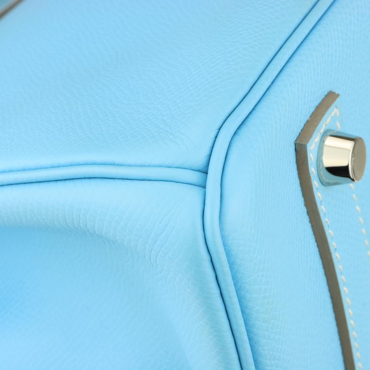 Women's or Men's Hermès Birkin Bag 35cm Candy Collection Blue Celeste/Mykonos Epsom w/PHW 2012