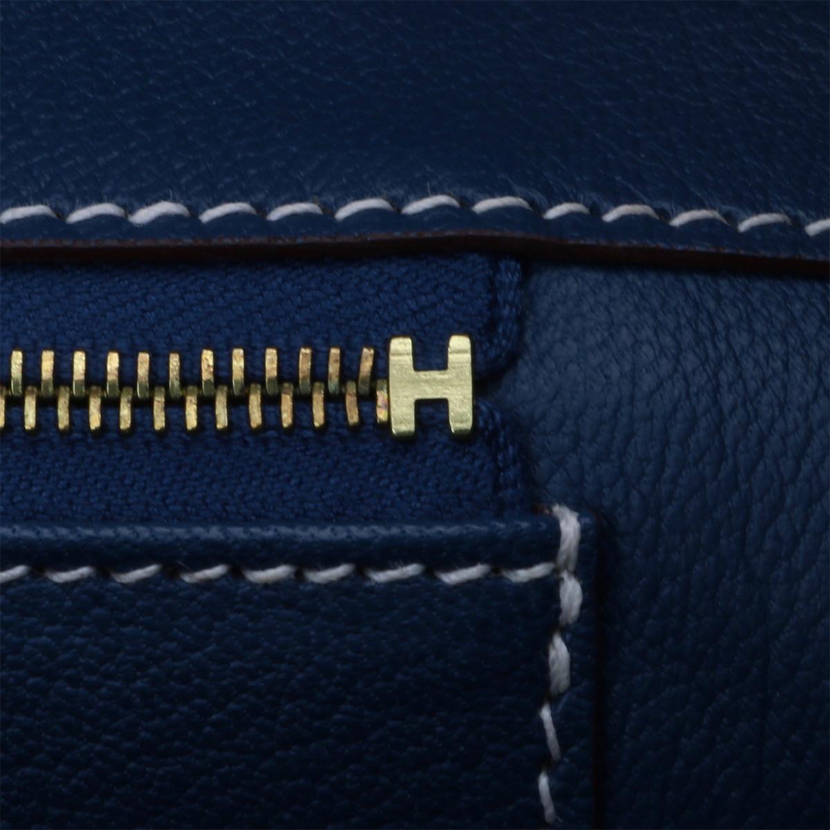 Hermès Birkin Bag 35cm Candy Rouge Casaque/Bleu Thalassa Epsom w/GHW_2012 8
