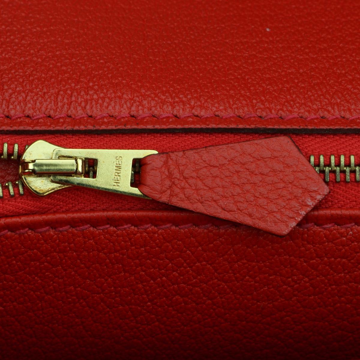 Hermès Birkin Bag 35cm Geranium Togo Leather with Gold Hardware Stamp A 2017 12