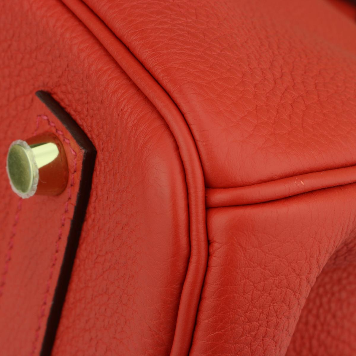 Hermès Birkin Bag 35cm Geranium Togo Leather with Gold Hardware Stamp A 2017 3