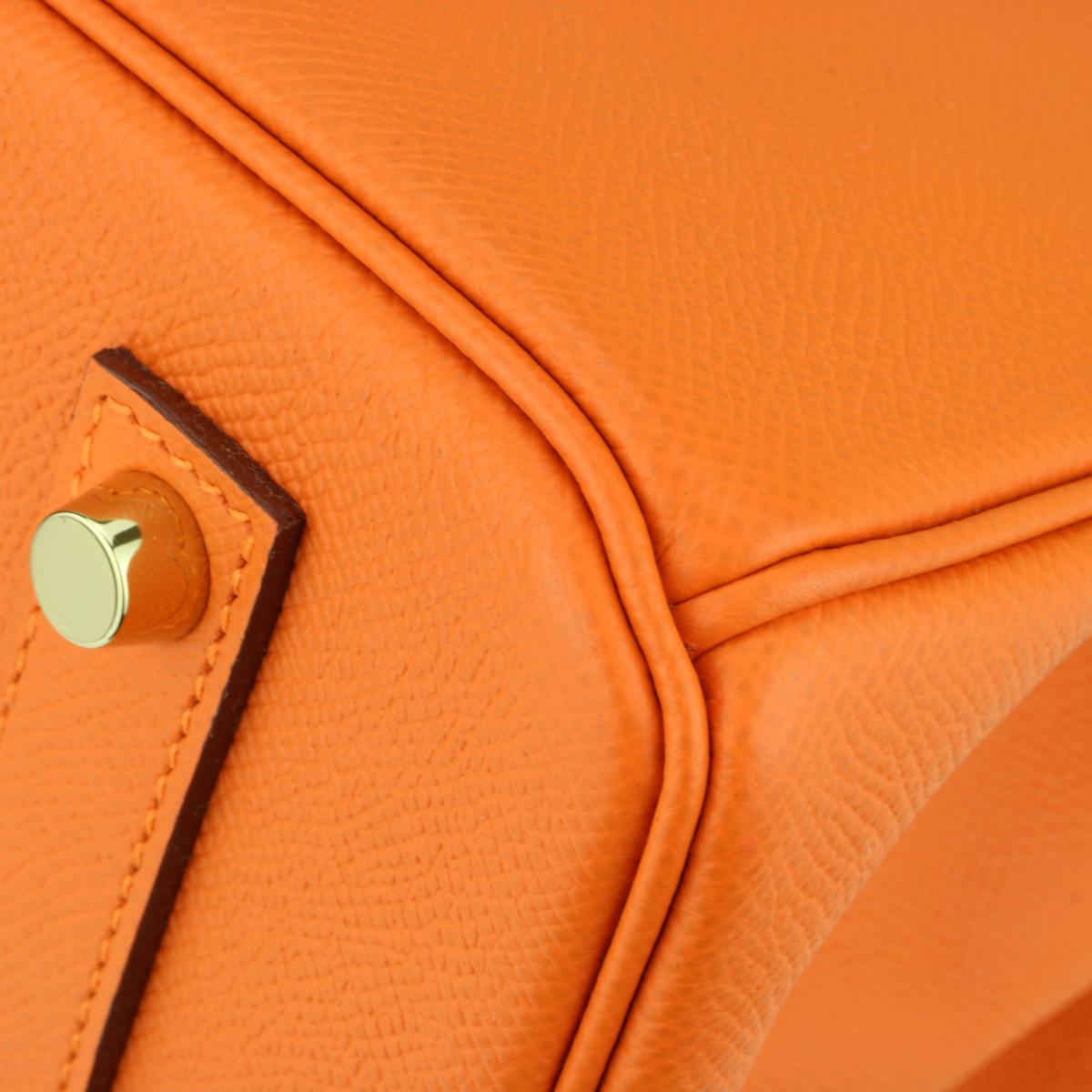 Hermès Birkin Bag 35cm Orange Epsom Leather with Gold Hardware Stamp Q 2013 1