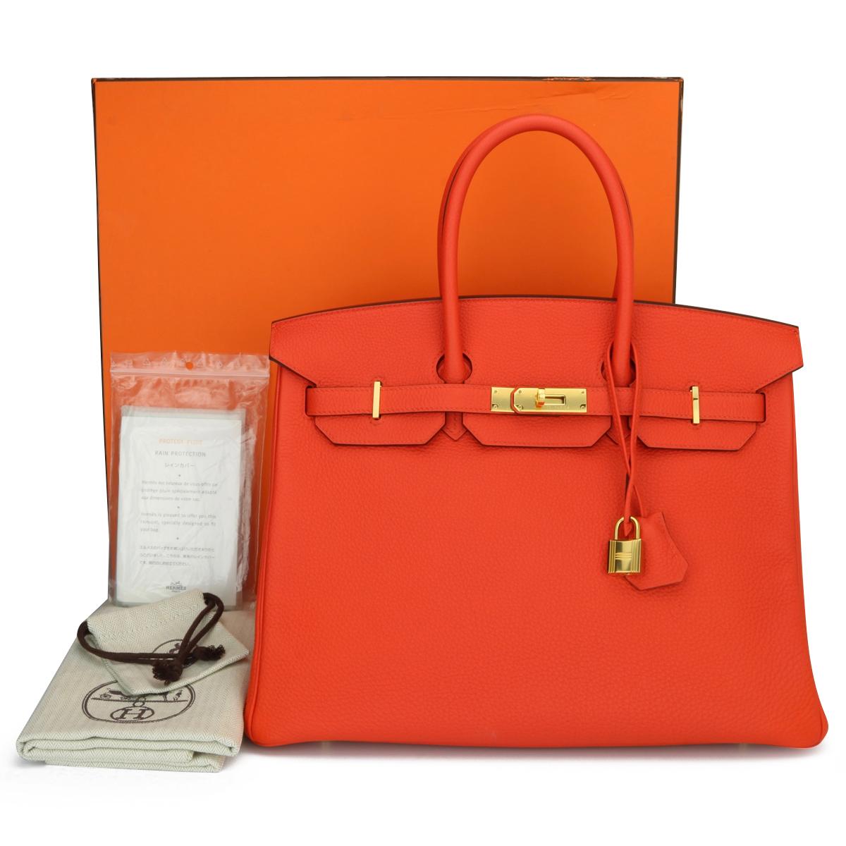Hermès Birkin Bag 35cm Special Order HSS Bag Capucine Togo Leather w/GHW 2015 10