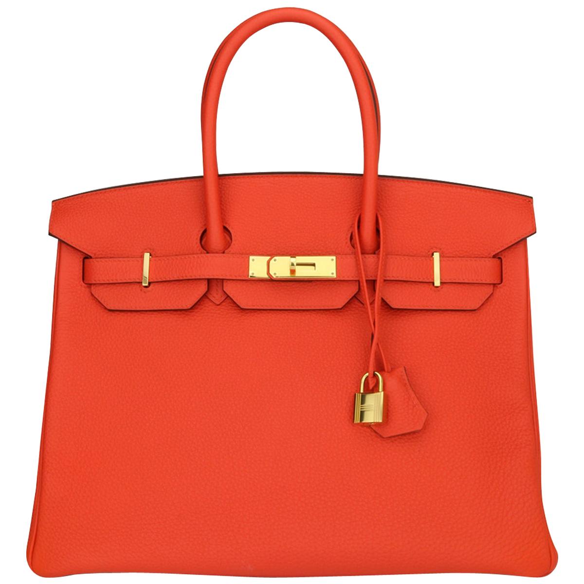 Hermès Birkin Bag 35cm Special Order HSS Bag Capucine Togo Leather w/GHW 2015