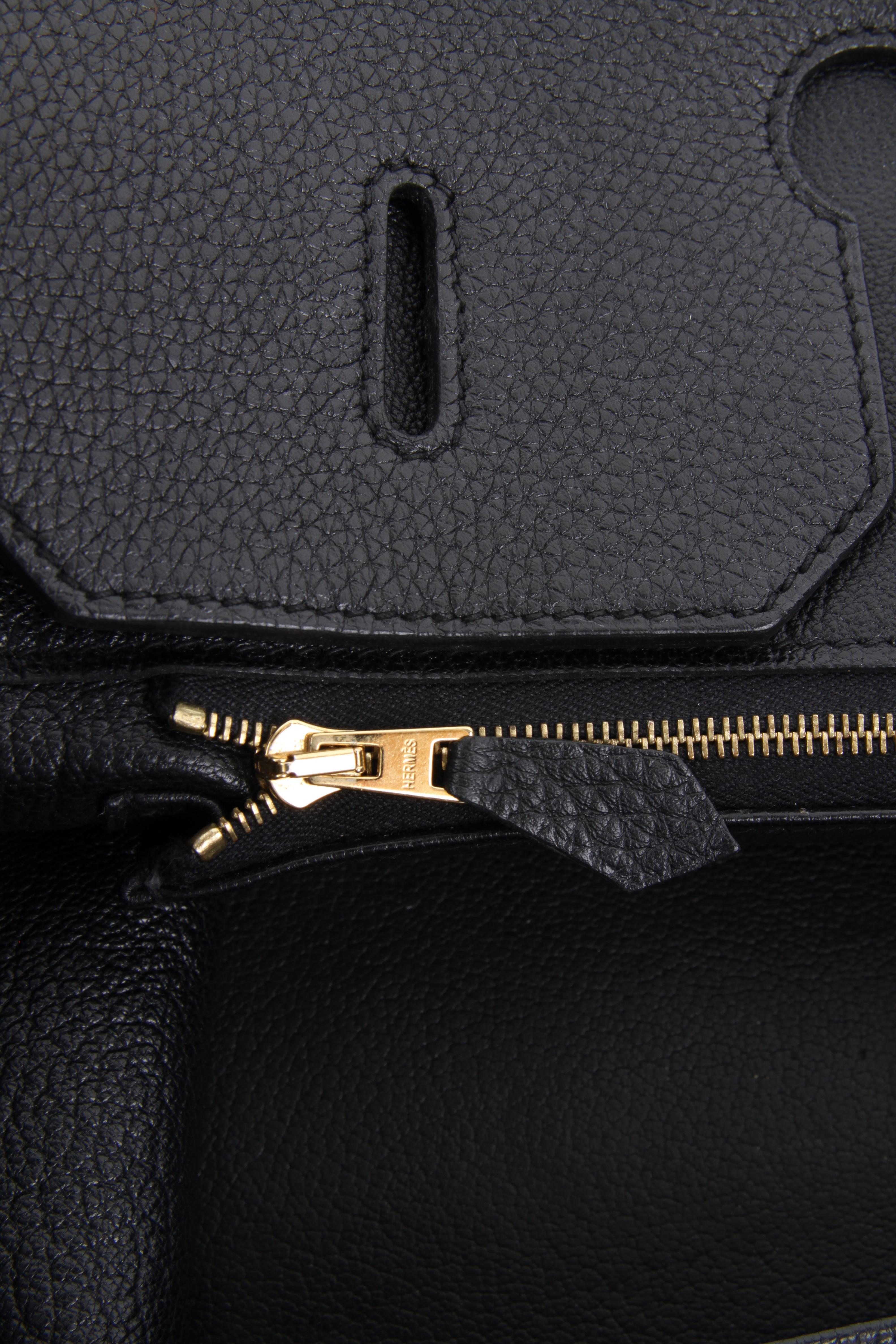 Hermes Birkin Bag 40 Togo - black For Sale 8