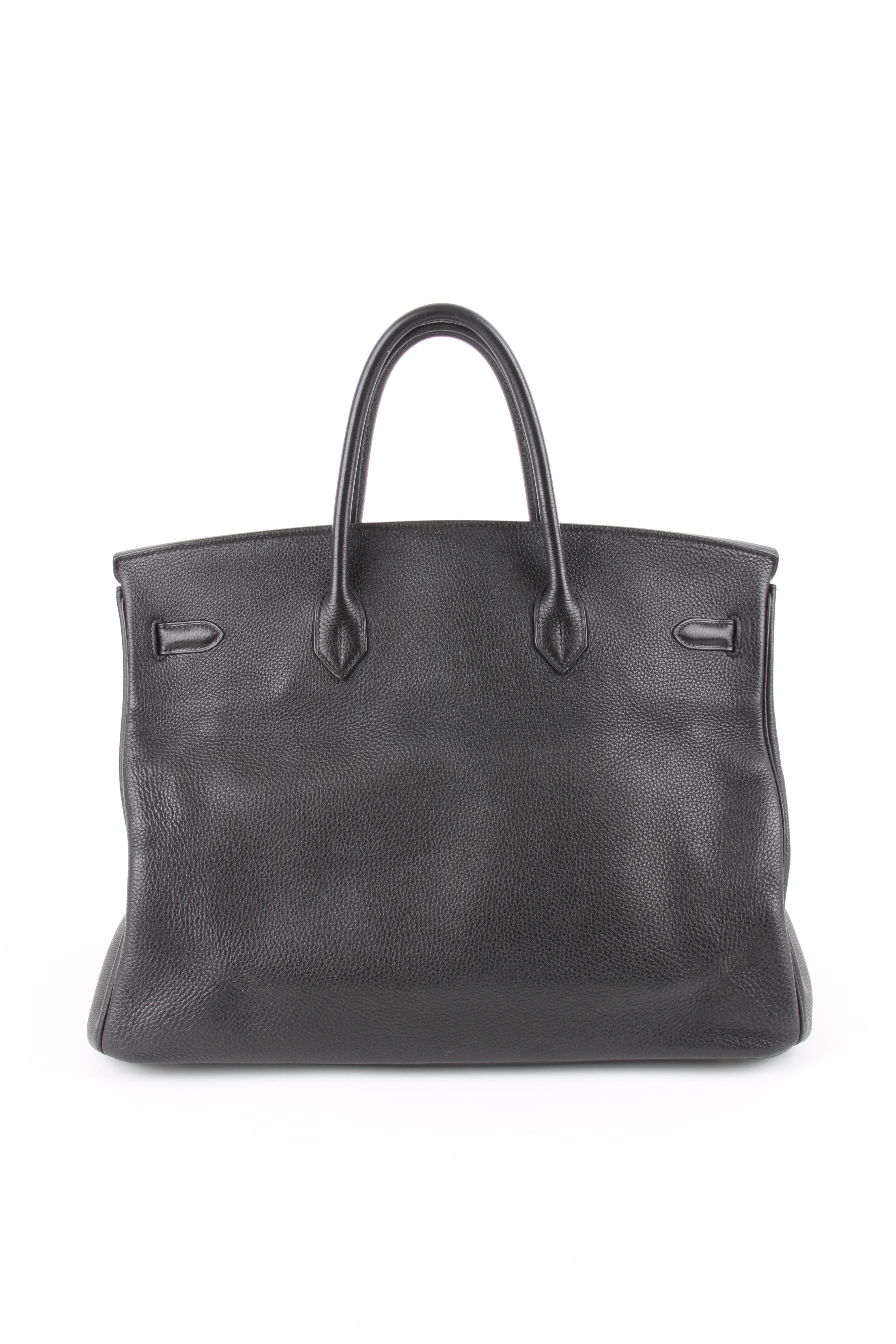 Hermes Birkin Bag 40 Togo - black In Good Condition For Sale In Baarn, NL
