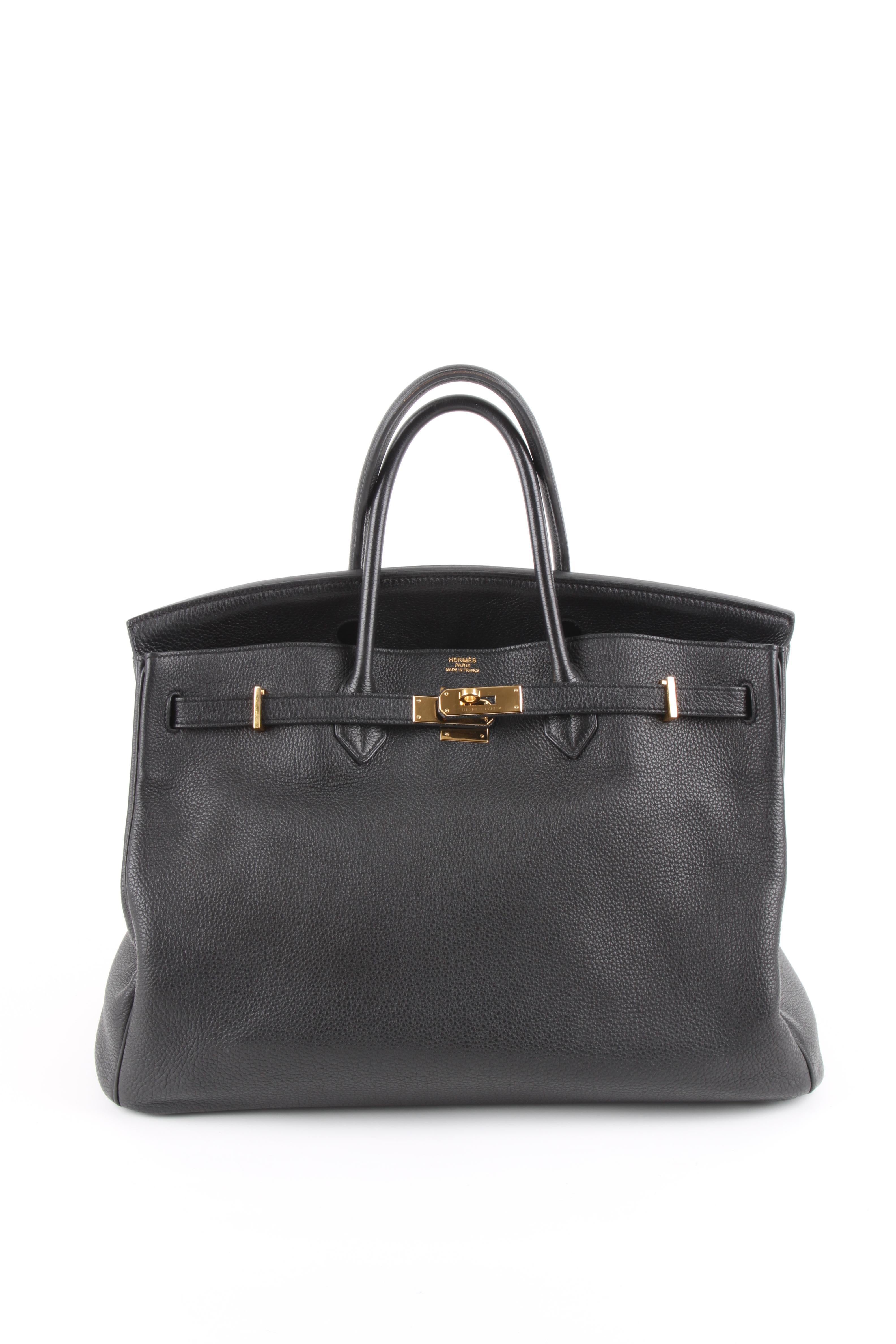 Hermes Birkin Bag 40 Togo - black For Sale 3