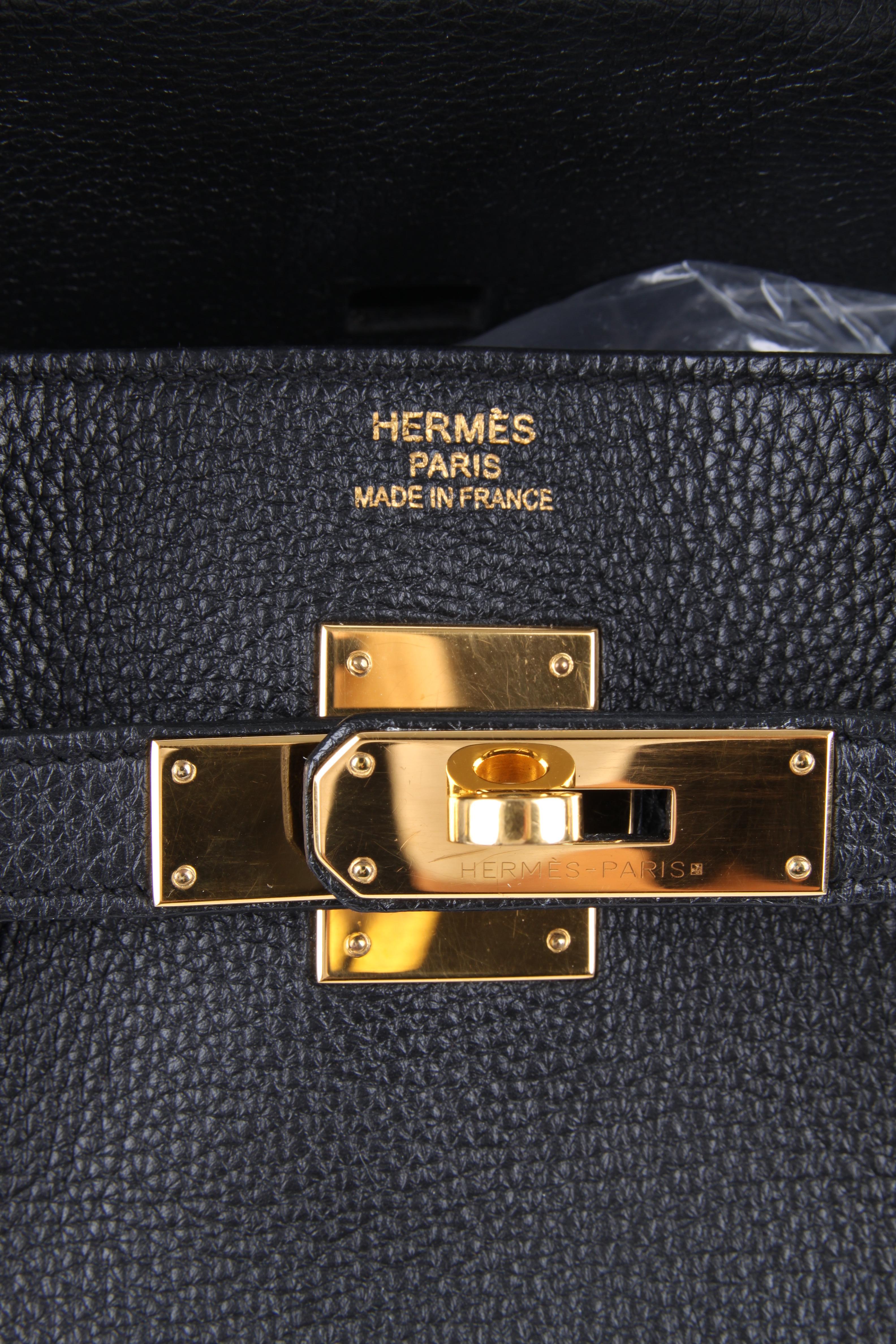 Hermes Birkin Bag 40 Togo - black For Sale 4